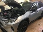 Установка сигнализации в Toyota Rav4 2019 (hybrid) (Фото #2)